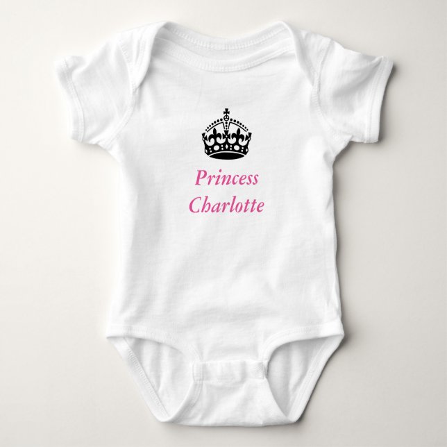Princess Charlotte Baby Bodysuit Baby Strampler (Vorderseite)