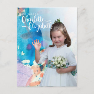 Princess Charlotte Elizabeth 7. Geburtstagskarte Postkarte