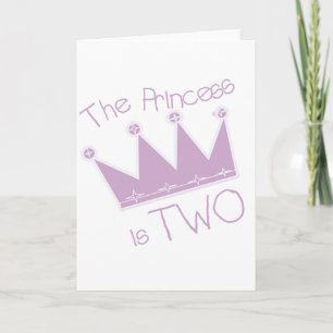 Princess Crown 2. Geburtstagsgeschenke Karte