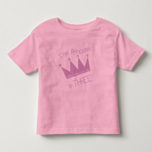 Princess Crown 3. Geburtstagsgeschenke und Geschen Kleinkind T-shirt