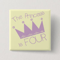 Princess Crown 4th Birthday Tshirts