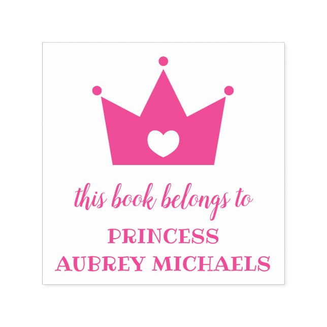 Princess Crown - Dieses Buch gehört Permastempel (Design)
