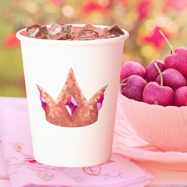 Princess Crown Paper Cup Pappbecher (Von Creator hochgeladen)