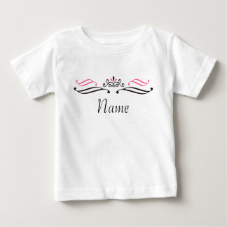 Princess Crown Personalisiert Baby Shirt mit Logo