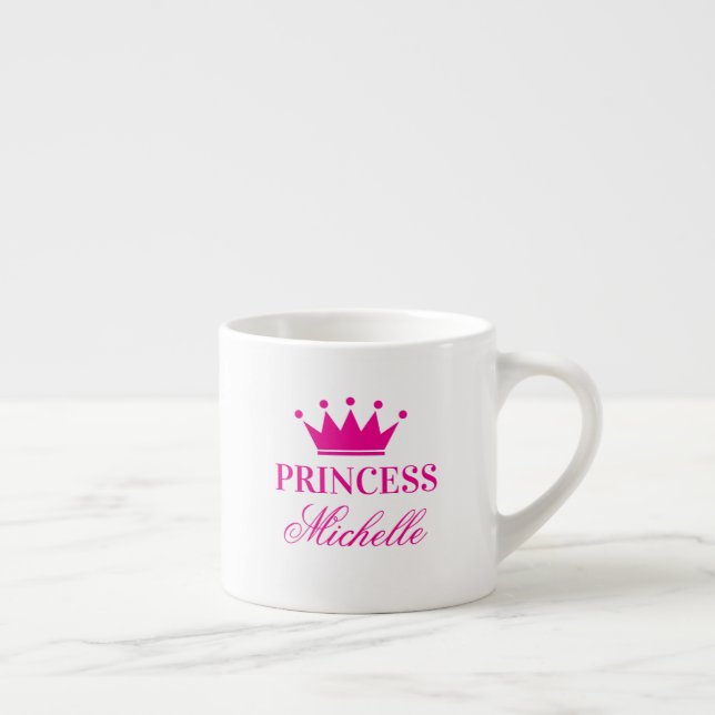 Princess Crown Personalisierter Espresso-Becher Espressotasse (Rechts)