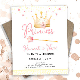 Princess Crown Pink 3. Girl Geburtstag Budget