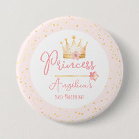 Princess Crown Pink Little Girl Birthday
