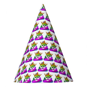 Princess Crown Rainbow Emoji Kackte Partyhütchen