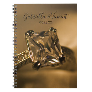 Princess Cut Diamond Verlobung Ring Wedding Notizblock