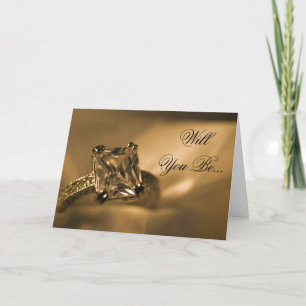 Princess Diamond Ring wird meine Bridesmaid sein Einladung