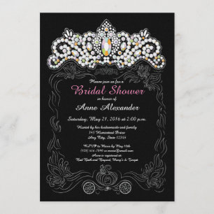Princess Diamond Tiara Bridal Einladungen