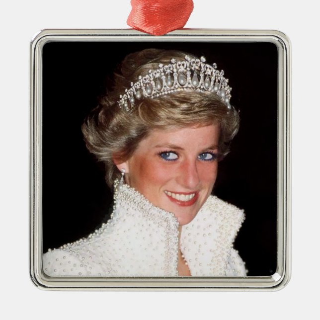 Princess Diana 1989 Ornament Aus Metall (Vorne)