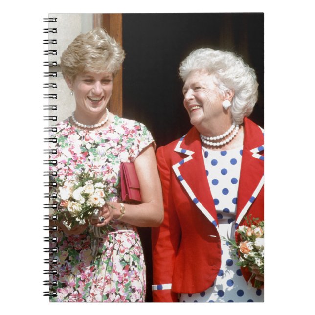 Princess Diana-Barbara Bush Notizblock (Vorderseite)