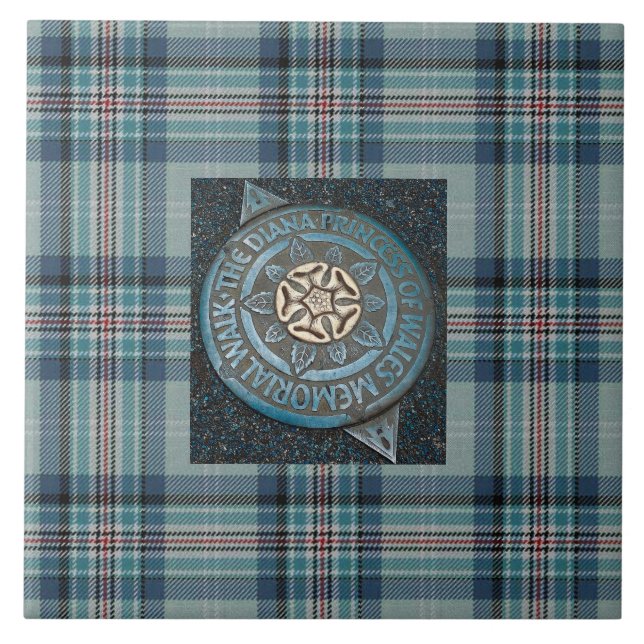 Princess Diana Memorial Tartan Fliese (Vorderseite)