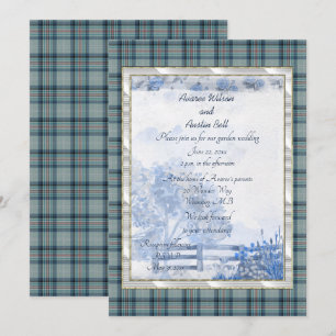 Princess Diana Memorial Tartan Garden Wedding Einladung