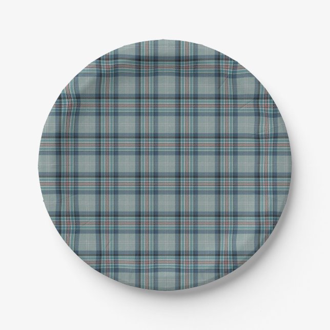 Princess Diana Memorial Tartan Pappteller (Vorderseite)