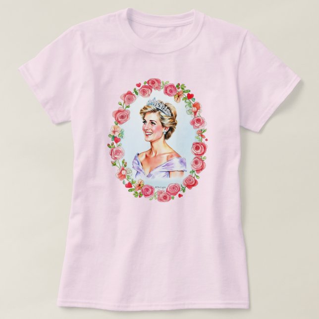 Princess Diana of England, Princess of Wales T-Shirt (Design vorne)