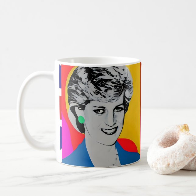 Princess Diana Pop Tasse (Mit Donut)