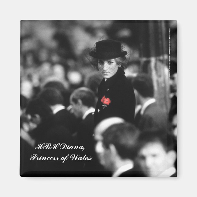 Princess Diana - Poppy Magnet (Vorne)