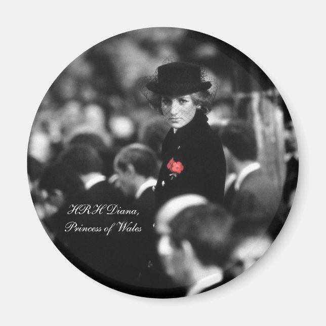 Princess Diana - Poppy Magnet (Vorne)