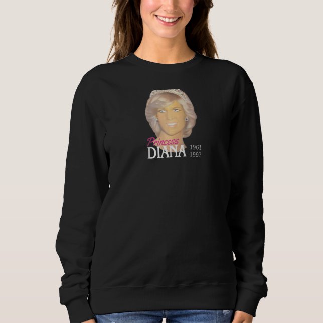 Princess Diana Portrait Painting Liebe Tribute Pic Sweatshirt (Vorderseite)