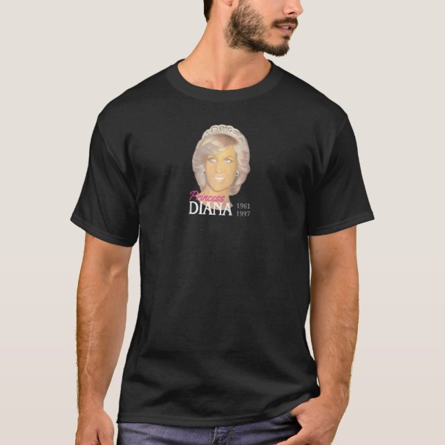 Princess Diana Portrait Painting Liebe Tribute Pic T-Shirt (Vorderseite)