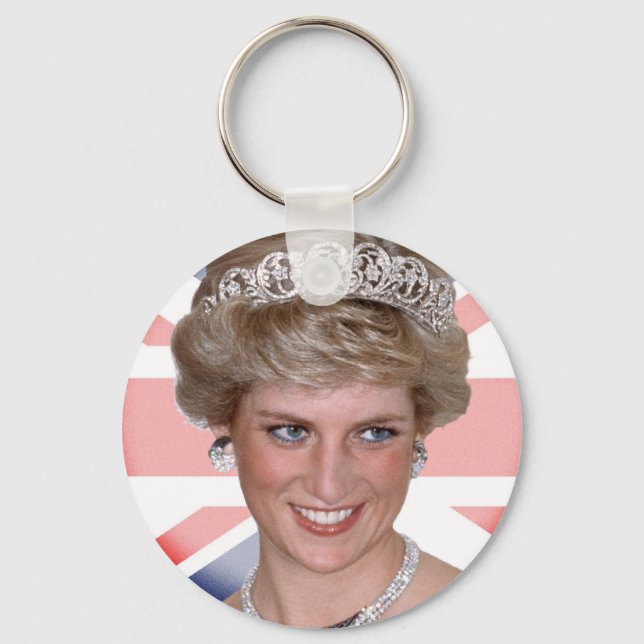 Princess Diana Union Jack Schlüsselanhänger (Vorderseite)