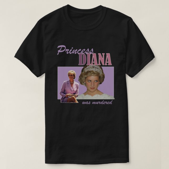 Princess Diana wurde ermordet T-Shirt (Design vorne)