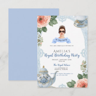 Princess Diaries 30. Geburtstag millennial Einladu Einladung