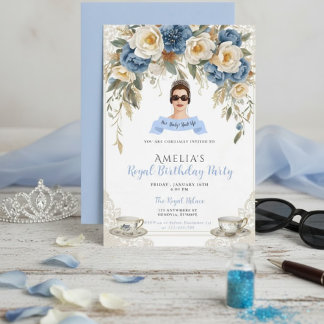Princess Diaries 30. Geburtstag millennial Einladu Einladung
