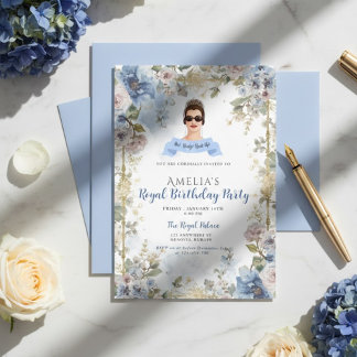 Princess Diaries 30. Geburtstag millennial Einladu Einladung