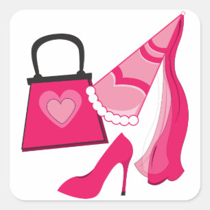 Princess Diva Quadratischer Aufkleber