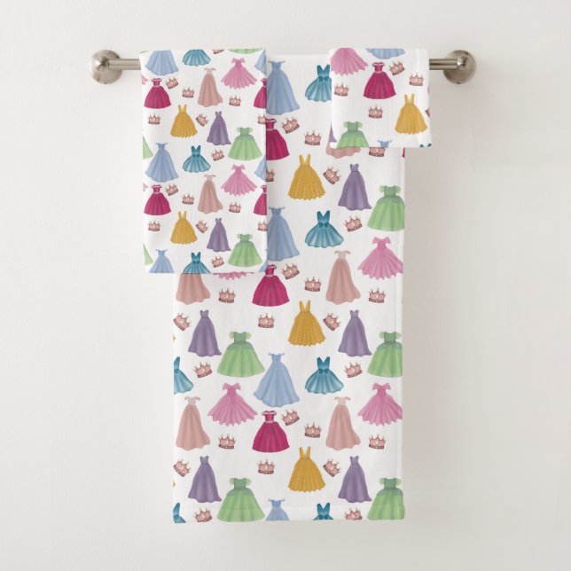 Princess Dress Fairytale Girl Badezimmer Dekoratio Badhandtuch Set (Insitu)