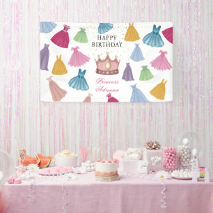 Princess Dress Fairytale Little Girl Geburtstag Banner