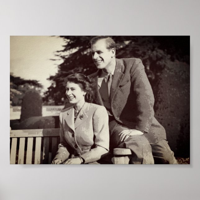 Princess Elizabeth II Prince Philip Poster (Vorne)