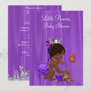Princess Ethnic Baby Dusche Einladung