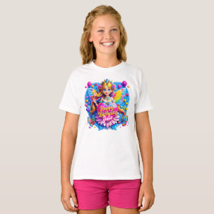Princess Fairy mit funkelnder Wand-Illustration T-Shirt