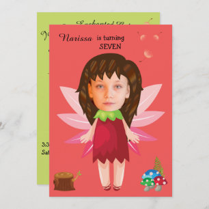 Princess Fairy Tale Birthday Einladung