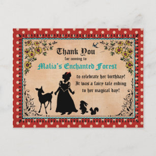 Princess Fairy Tale Danke an die Postkarte