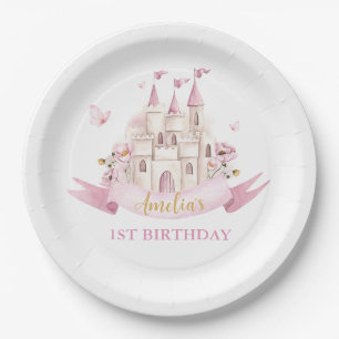 Princess Fairytale Burg Birthday Papierplatte Pappteller