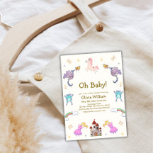 Princess Fairytale Dragon Unicorn Kinderdusche