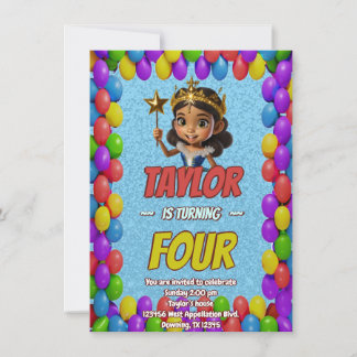 Princess Fairytale Royal Hübsch Birthday Einladung