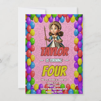 Princess Fairytale Royal Hübsch Birthday Einladung