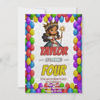 Princess Fairytale Royal Hübsch Birthday Einladung