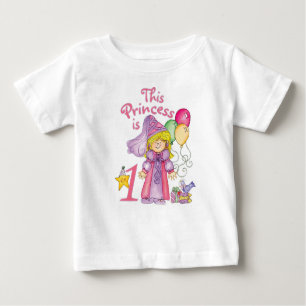 Princess First Birthday Baby T-shirt