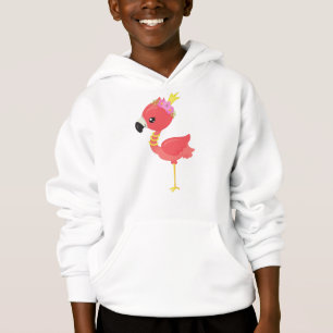 Princess Flamingo, Crown, Niedlich Flamingo, Blume Hoodie