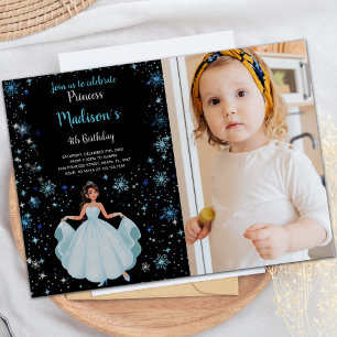 Princess Foto Einladungen zum Geburtstag