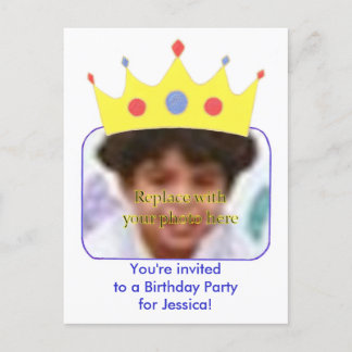 Princess Geburtstag Einladungskarten