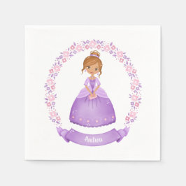 Princess Girl Birthday Party Serviette