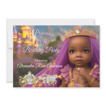 Princess Girl Birthday Party tiara lila ethnische 